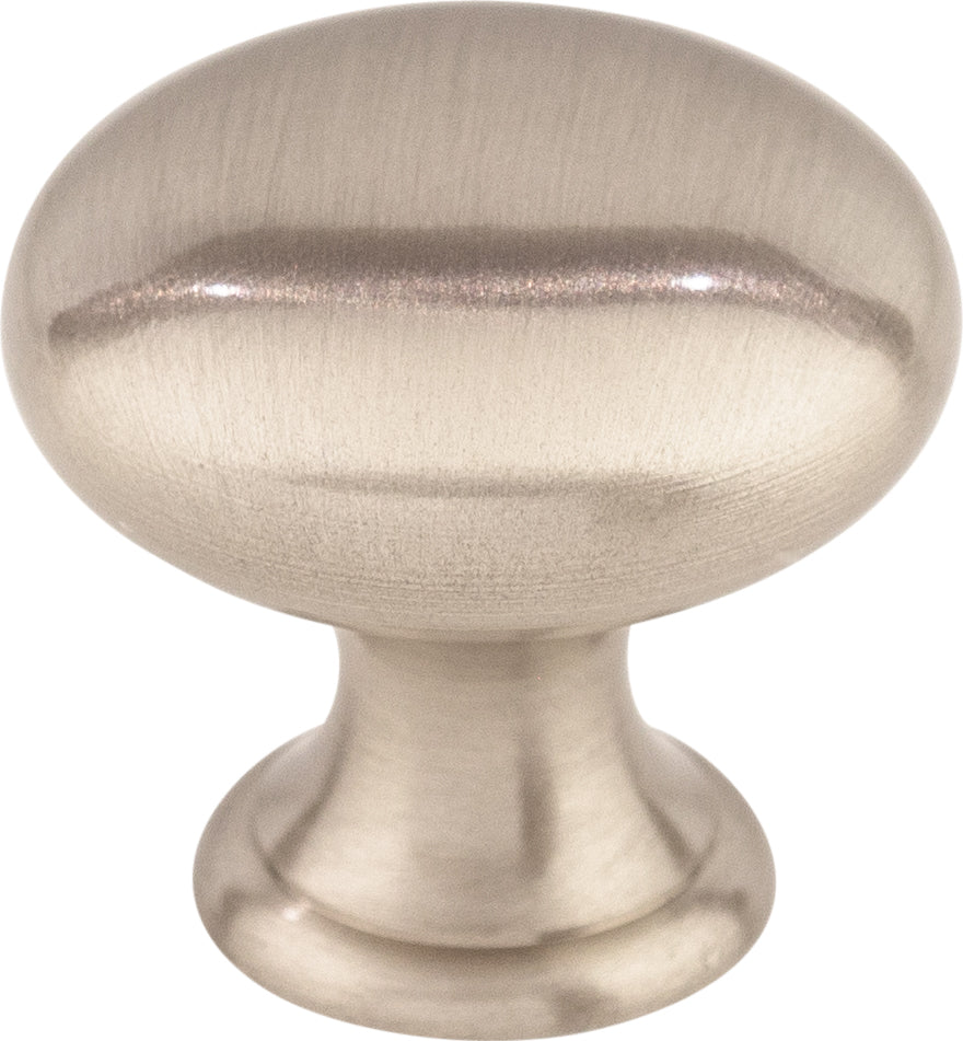 Top Knobs Mushroom Series 15/16"L Knob, Brushed Satin Nickel