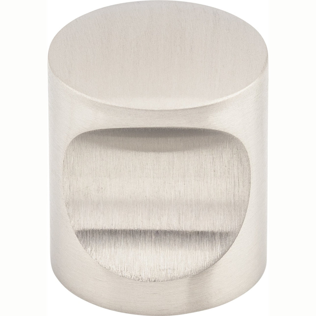 Top Knobs Indent Series 1"L Knob, Brushed Stainless Steel
