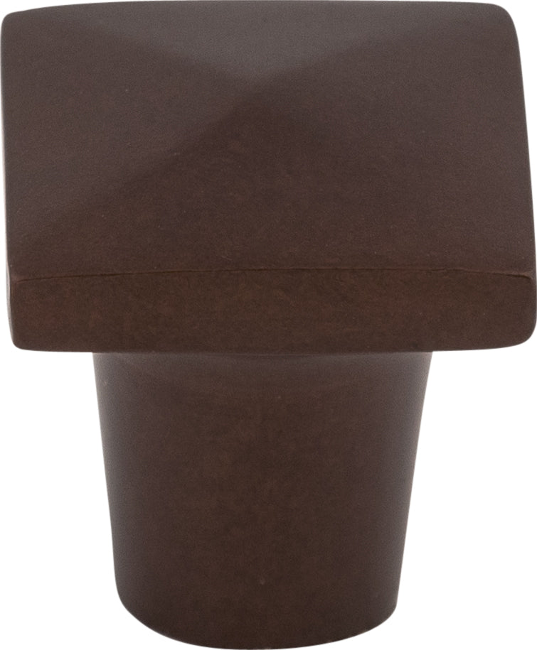 Top Knobs Aspen Square Series 3/4"L Knob, Mahogany Bronze