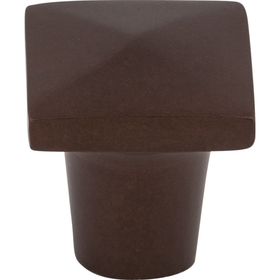 Top Knobs Aspen Square Series 3/4"L Knob, Mahogany Bronze