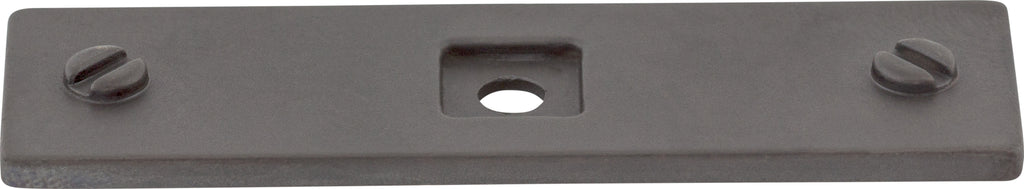 Top Knobs Channing Series 3"L Backplate, Sable