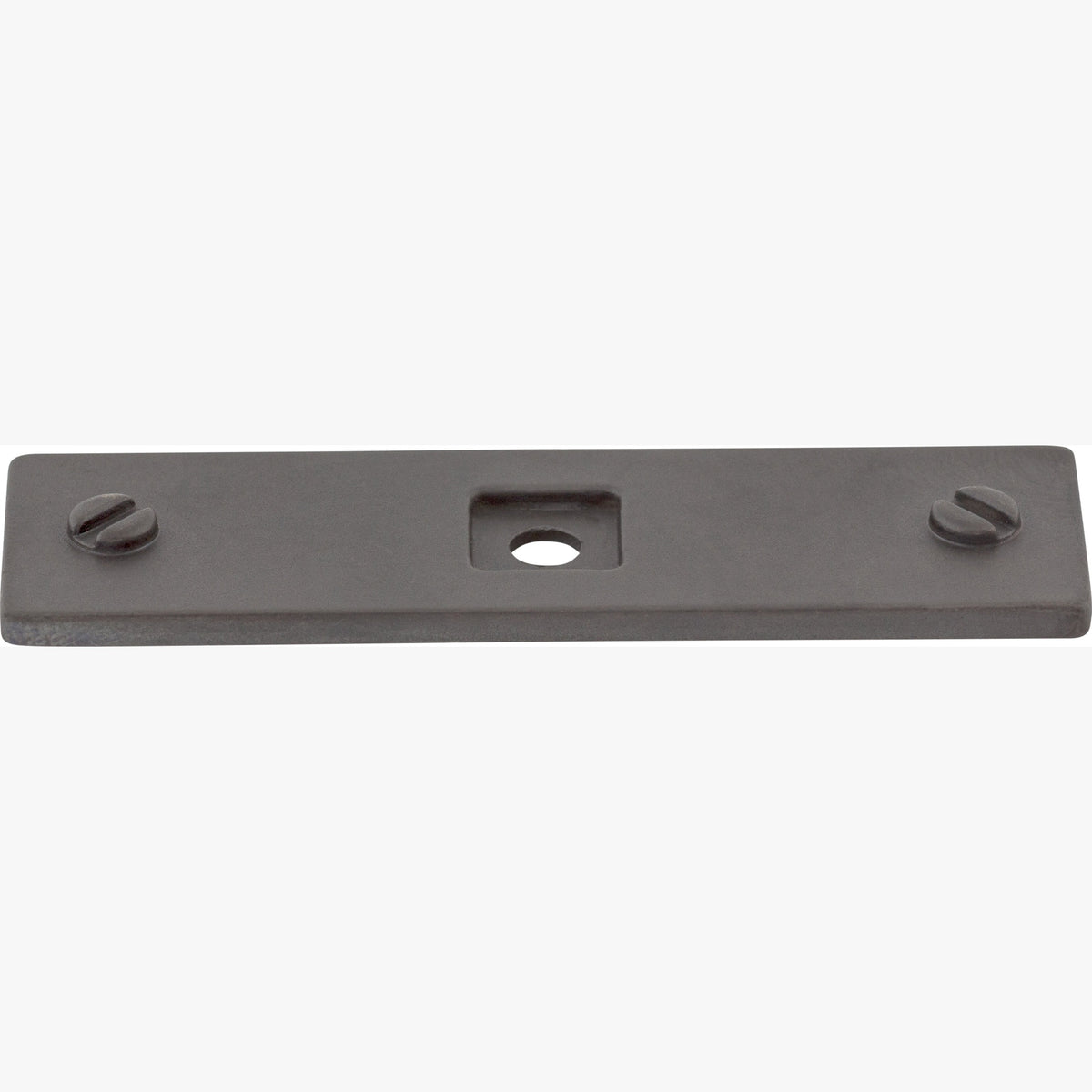 Top Knobs Channing Series 3"L Backplate, Sable