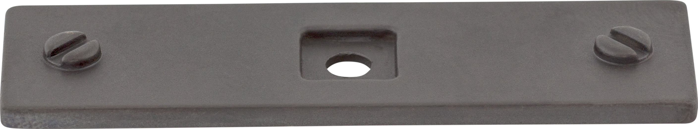 Top Knobs Channing Series 3"L Backplate, Sable