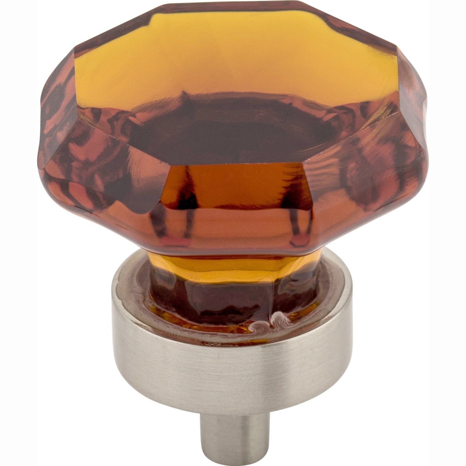 Top Knobs Wine Octagon Crystal Series 1-3/8"L Knob, 