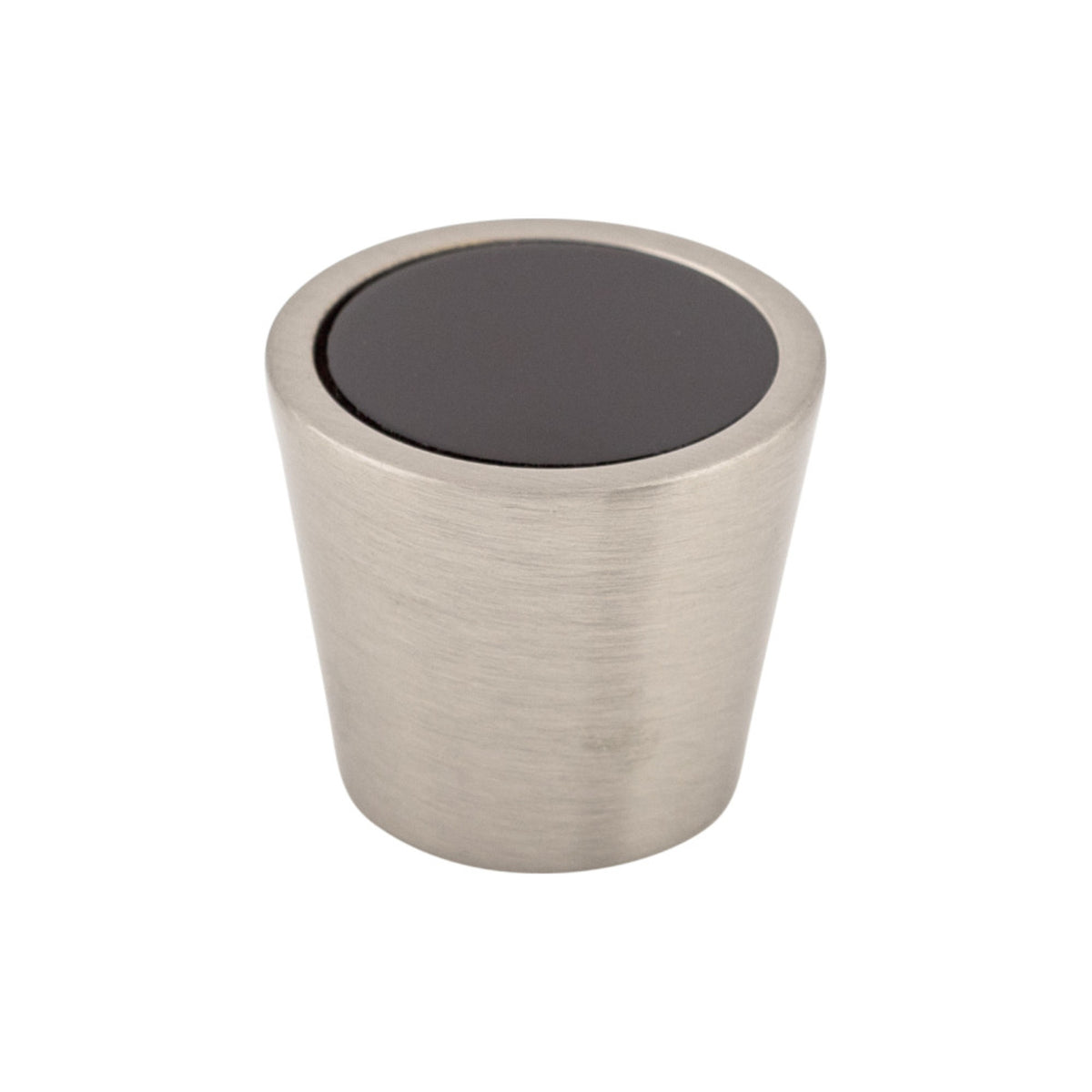 Black Crystal Center 13/16" Diameter Round Knob