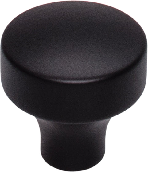 Top Knobs Kinney Series 1-1/8"L Knob, Flat Black