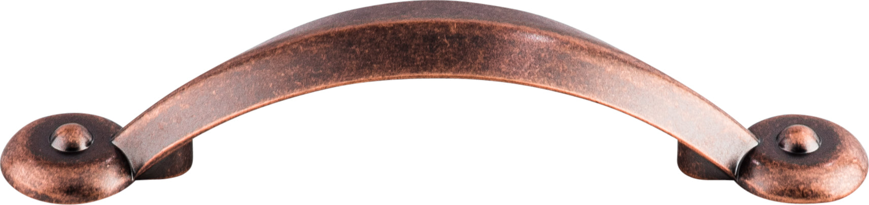 Top Knobs Angle Series 3"(76mm) CC Pull, Antique Copper
