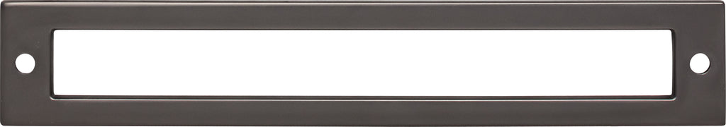 Top Knobs Hollin Series 6-5/16"(160mm) CC Backplate, Ash Gray