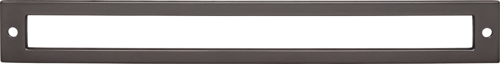 Top Knobs Hollin Series 8-13/16"(223mm) CC Backplate, Ash Gray