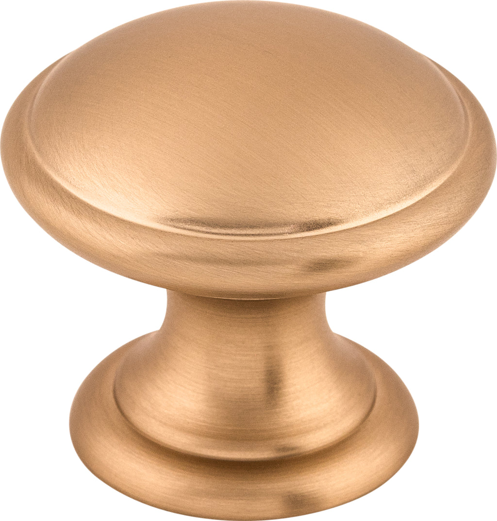 Top Knobs Rounded Series 1-1/4"L Knob, Brushed Bronze