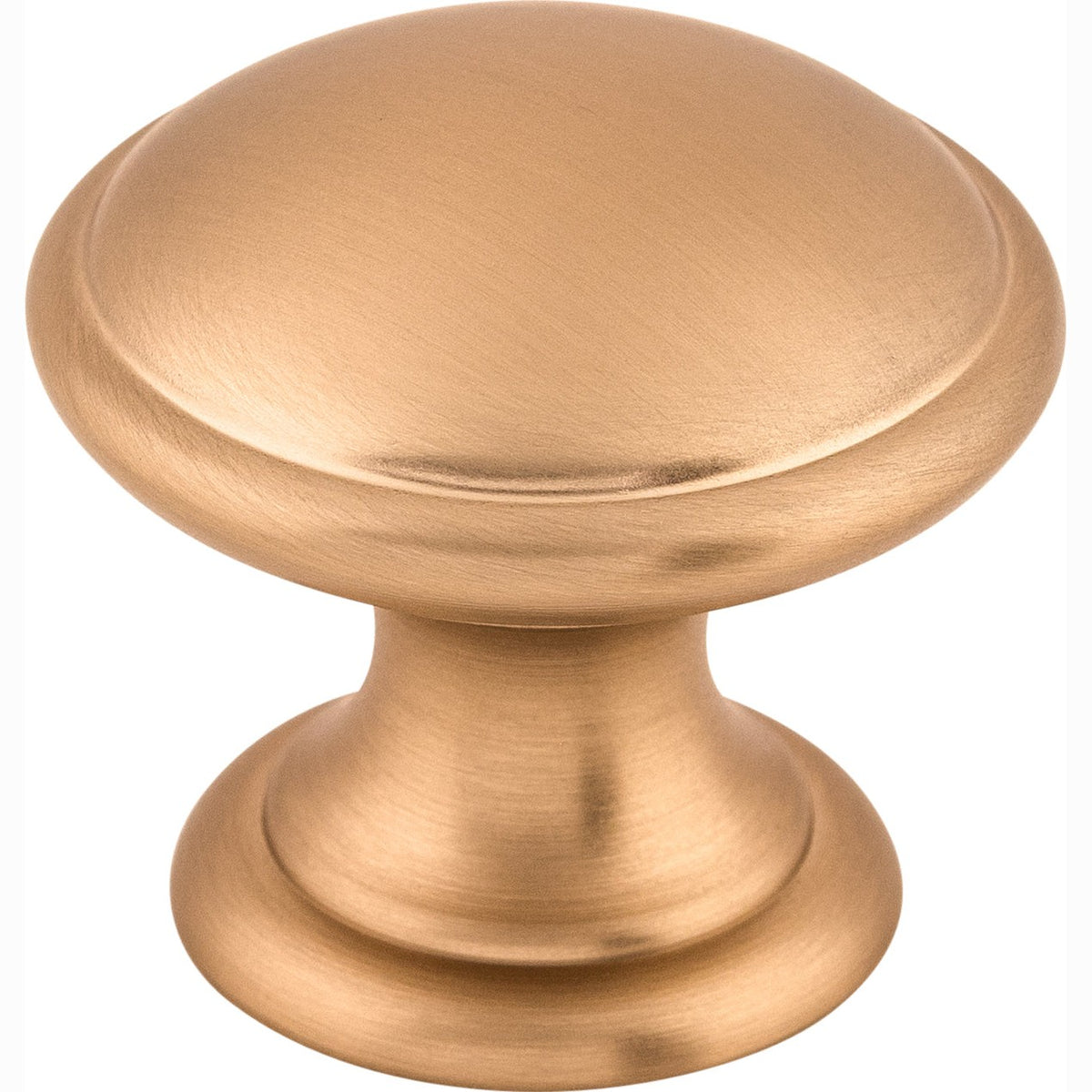 Top Knobs Rounded Series 1-1/4"L Knob, Brushed Bronze
