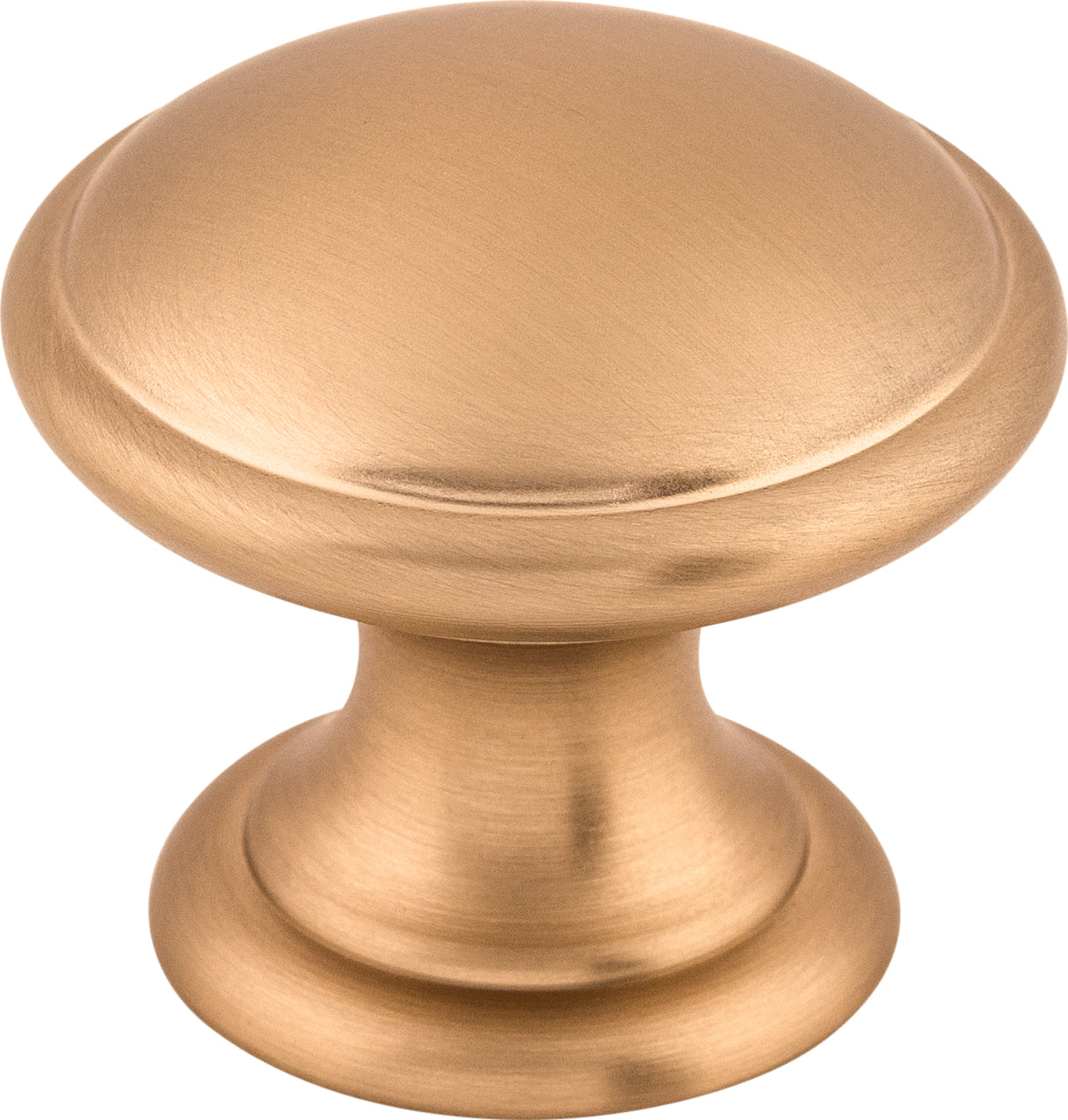 Top Knobs Rounded Series 1-1/4"L Knob, Brushed Bronze