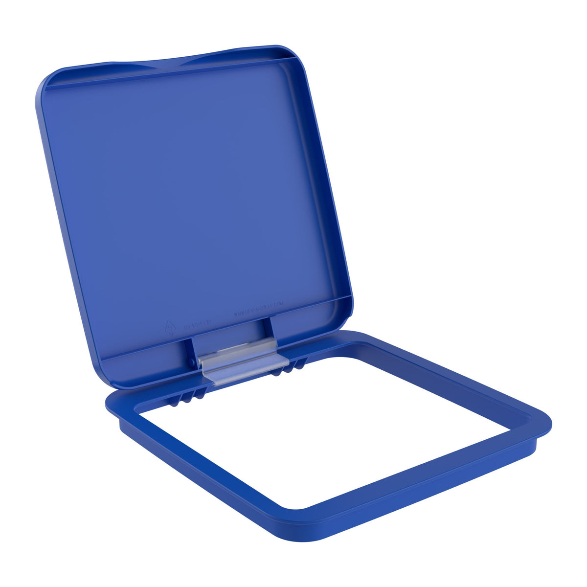 Blue Polymer Bi-Directional Lid for Rev-A-Shelf® 27 qt. Waste Containers