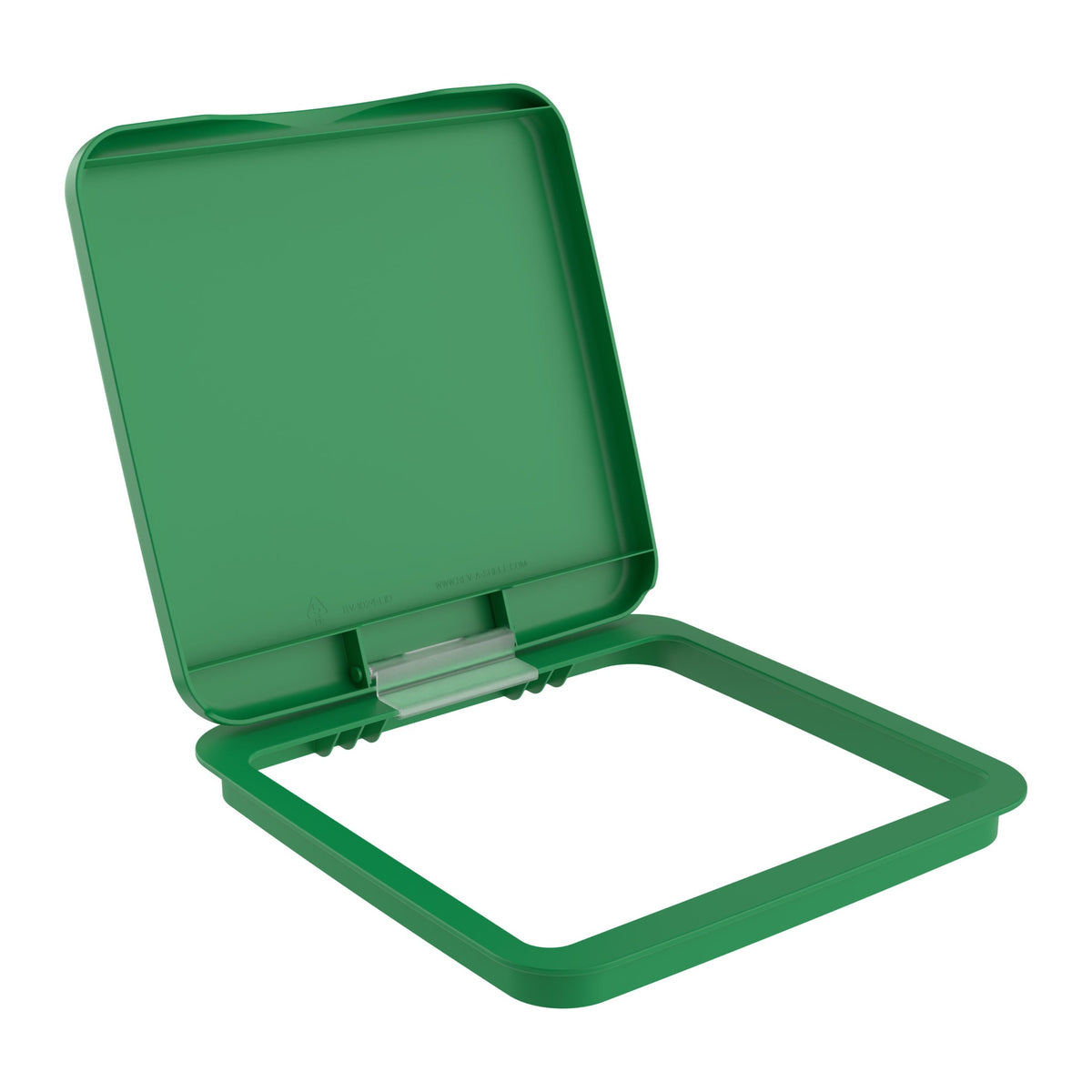 Green Polymer Bi-Directional Lid for Rev-A-Shelf® 27 qt. Waste Containers