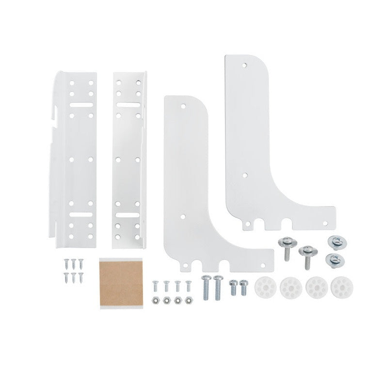 Matte White Steel Door-Mount Kit for Rev-A-Shelf® RV Series Pullout Waste Containers