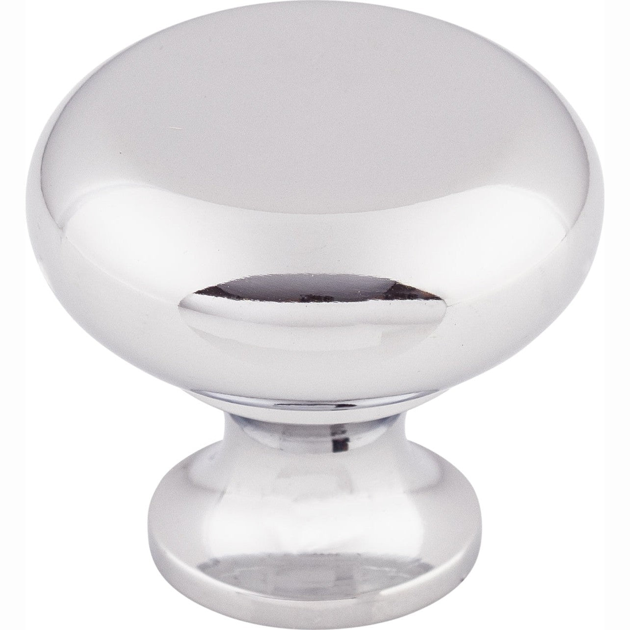 Top Knobs Flat Series 1-1/4"L Knob, Polished Chrome