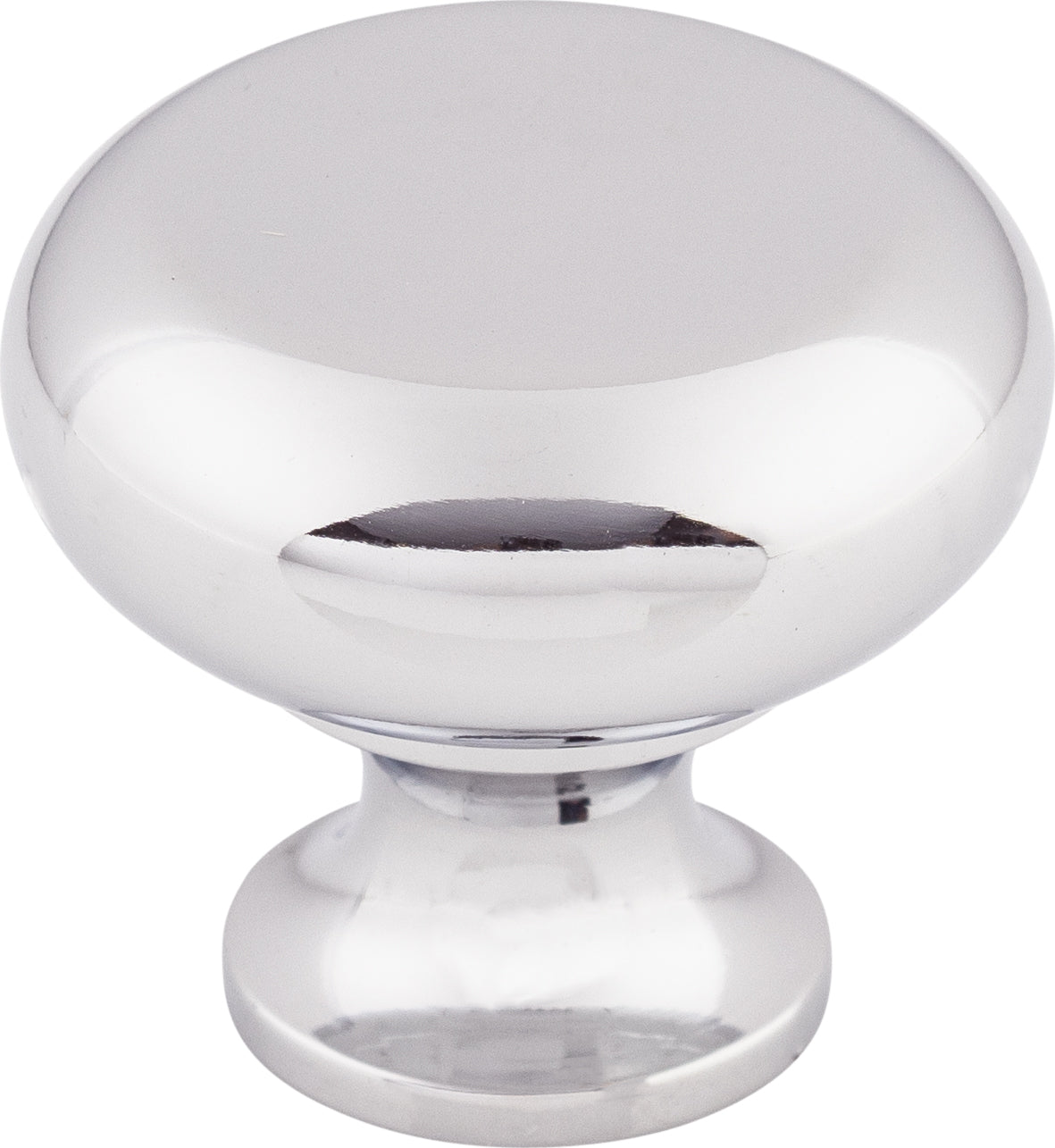 Top Knobs Flat Series 1-1/4"L Knob, Polished Chrome