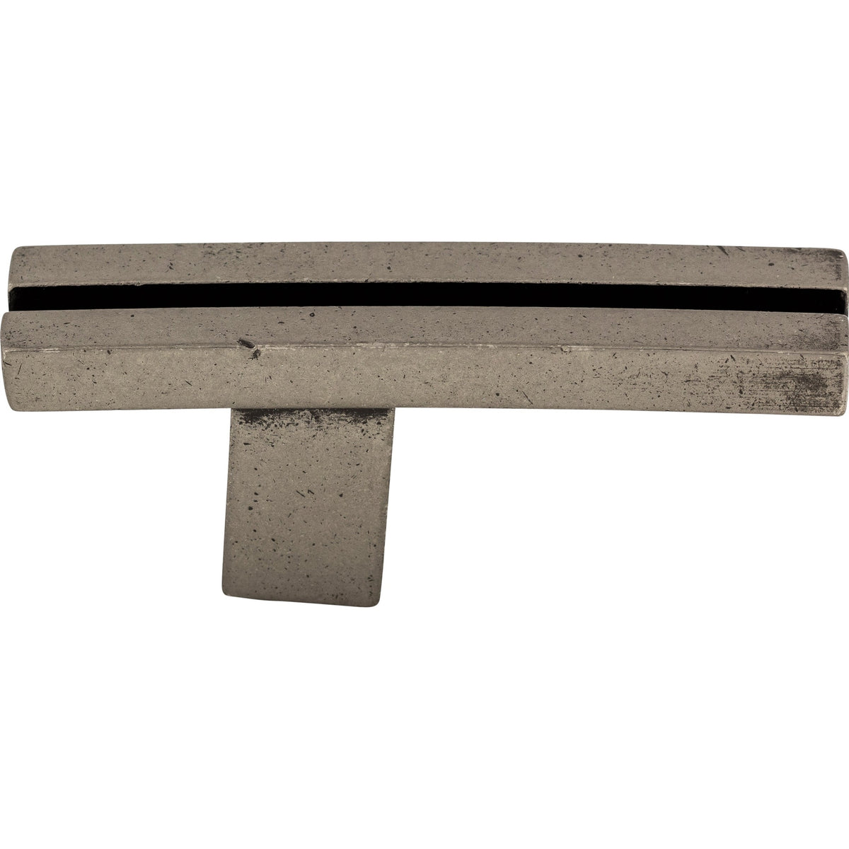 Top Knobs Inset Rail Series 2-5/8"L Knob, Pewter Antique