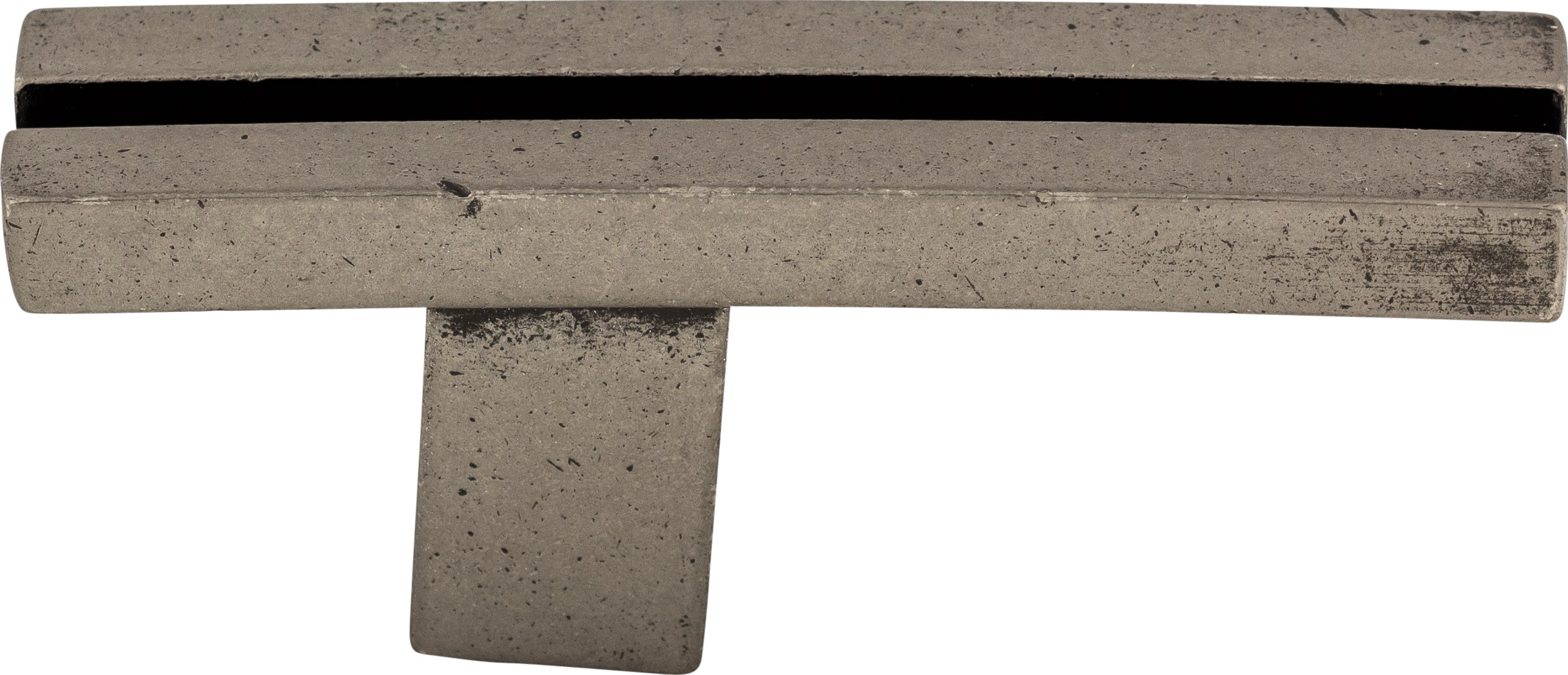 Top Knobs Inset Rail Series 2-5/8"L Knob, Pewter Antique