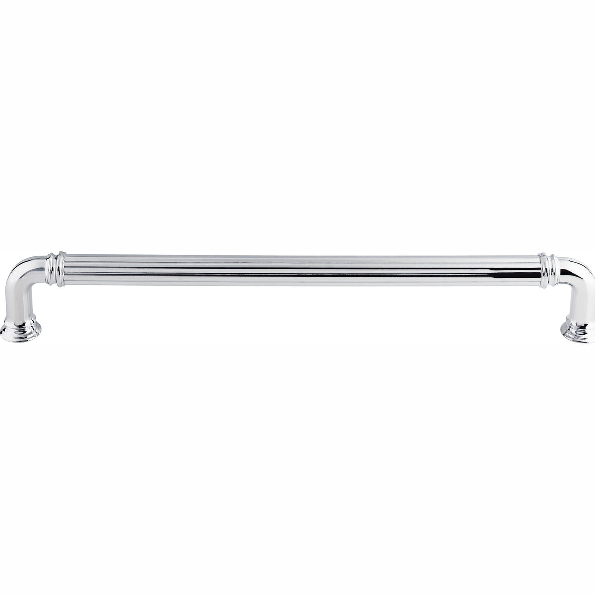 Top Knobs Reeded Series 18"(457mm) CC Appliance Pull, Polished Chrome