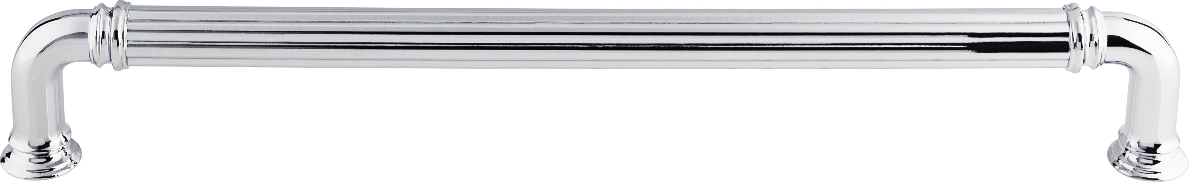 Top Knobs Reeded Series 18"(457mm) CC Appliance Pull, Polished Chrome