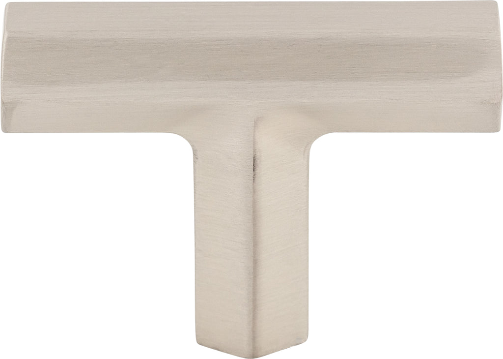 Top Knobs Lydia Series 1-3/4"L T-Knob, Brushed Satin Nickel