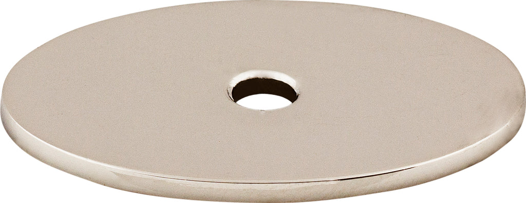 Top Knobs Oval Series 1-1/2"L Backplate, Polished Nickel