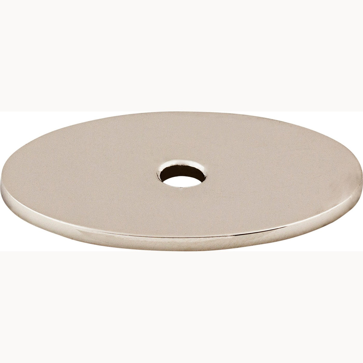 Top Knobs Oval Series 1-1/2"L Backplate, Polished Nickel