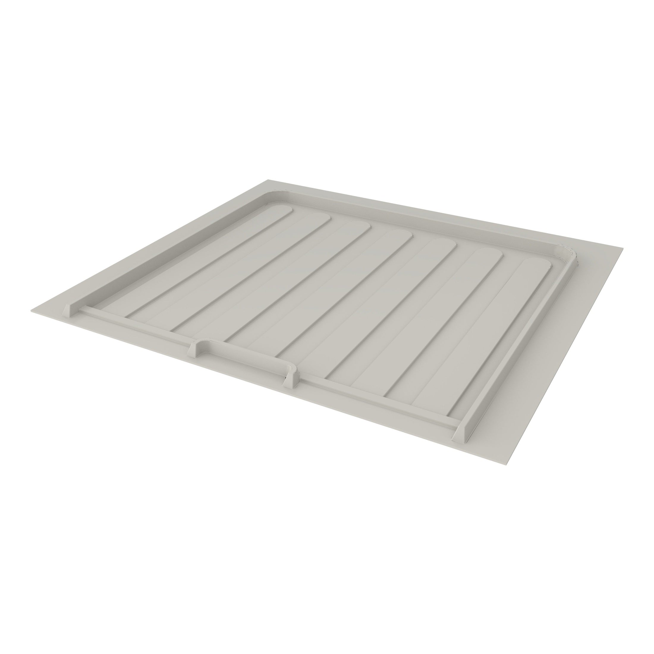 REV-A-SHELF SBVDTF-2124-14-1 Gray Flexible Polymer Trim-to-Fit Drip Tray for 21" - 24" Vanity Sink Base Cabinets