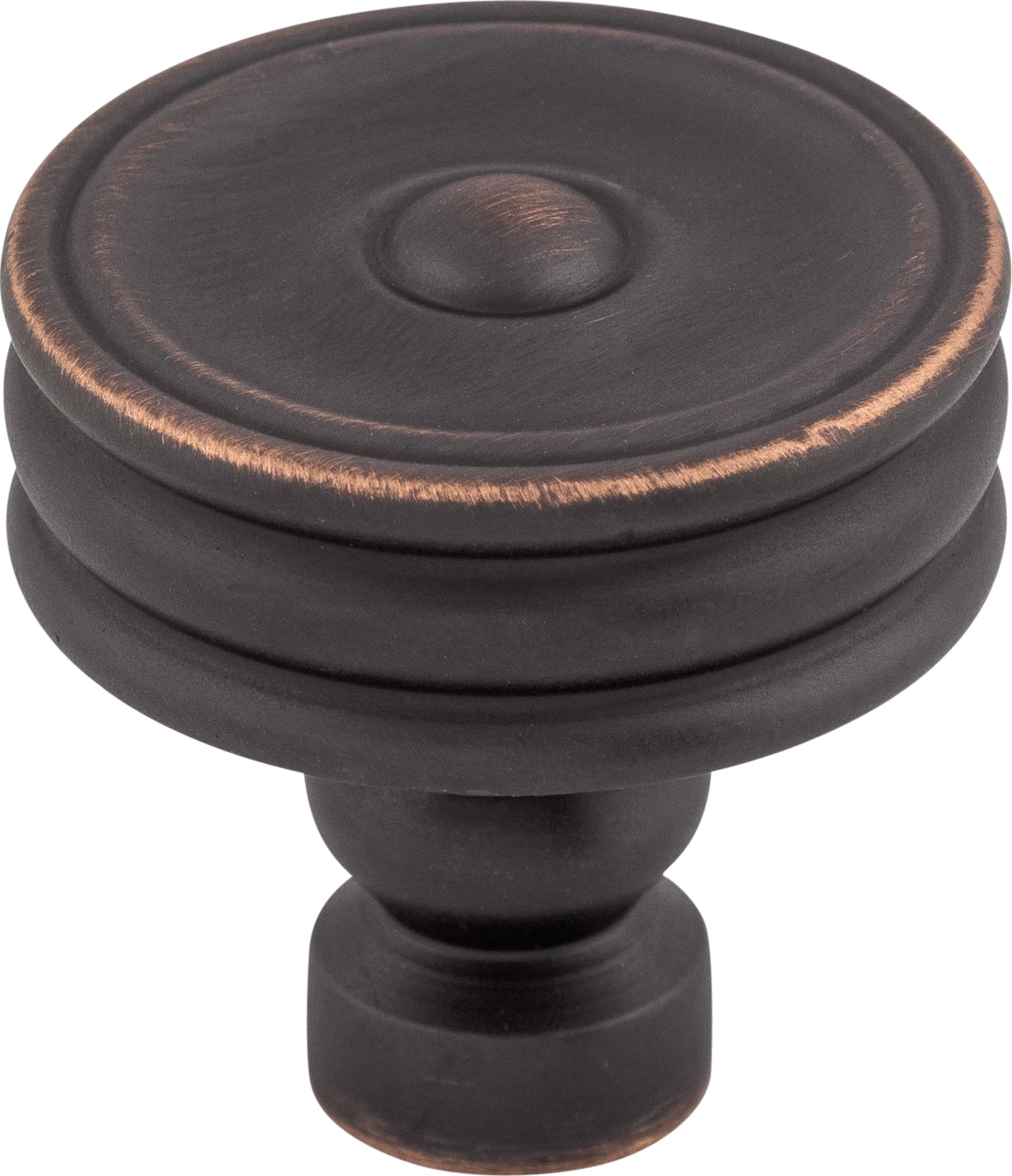 Top Knobs Brixton Series 1-1/4"L Ridged Knob, Umbrio