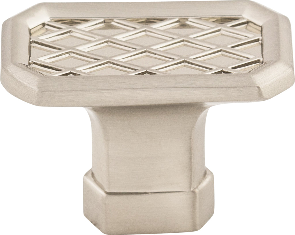 Top Knobs Tower Bridge Series 1-1/2"L Knob, Brushed Satin Nickel