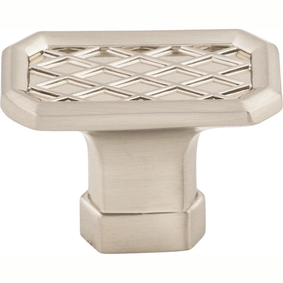 Top Knobs Tower Bridge Series 1-1/2"L Knob, Brushed Satin Nickel