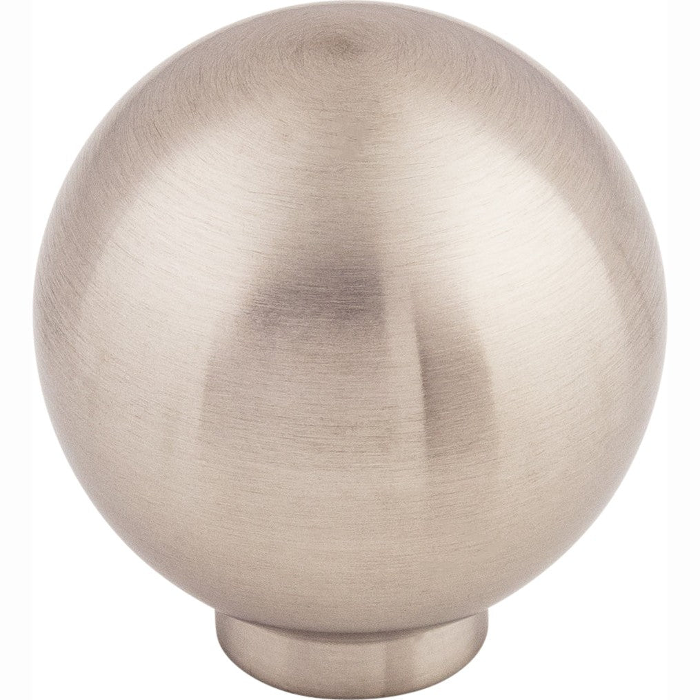 Top Knobs Ball Series 1"L Knob, Brushed Stainless Steel