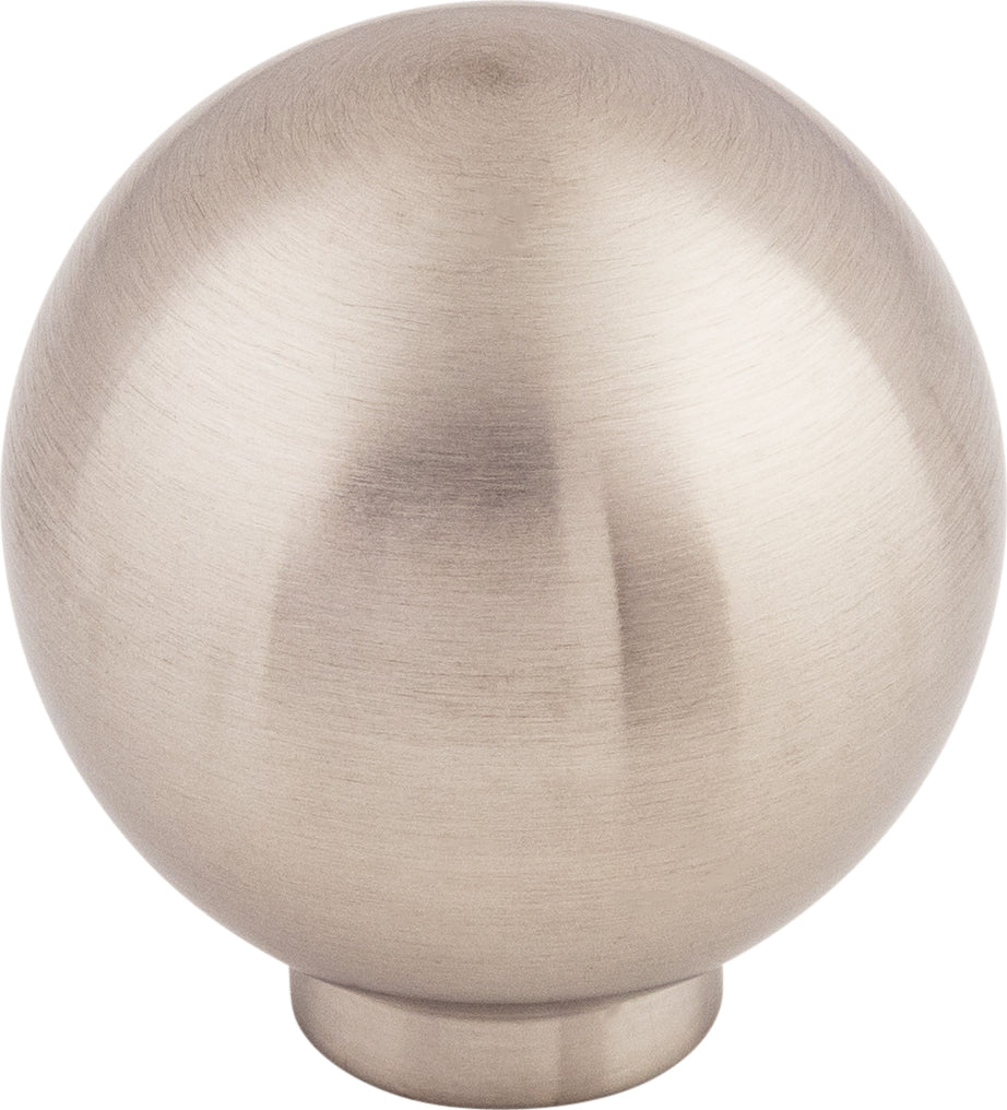 Top Knobs Ball Series 1"L Knob, Brushed Stainless Steel