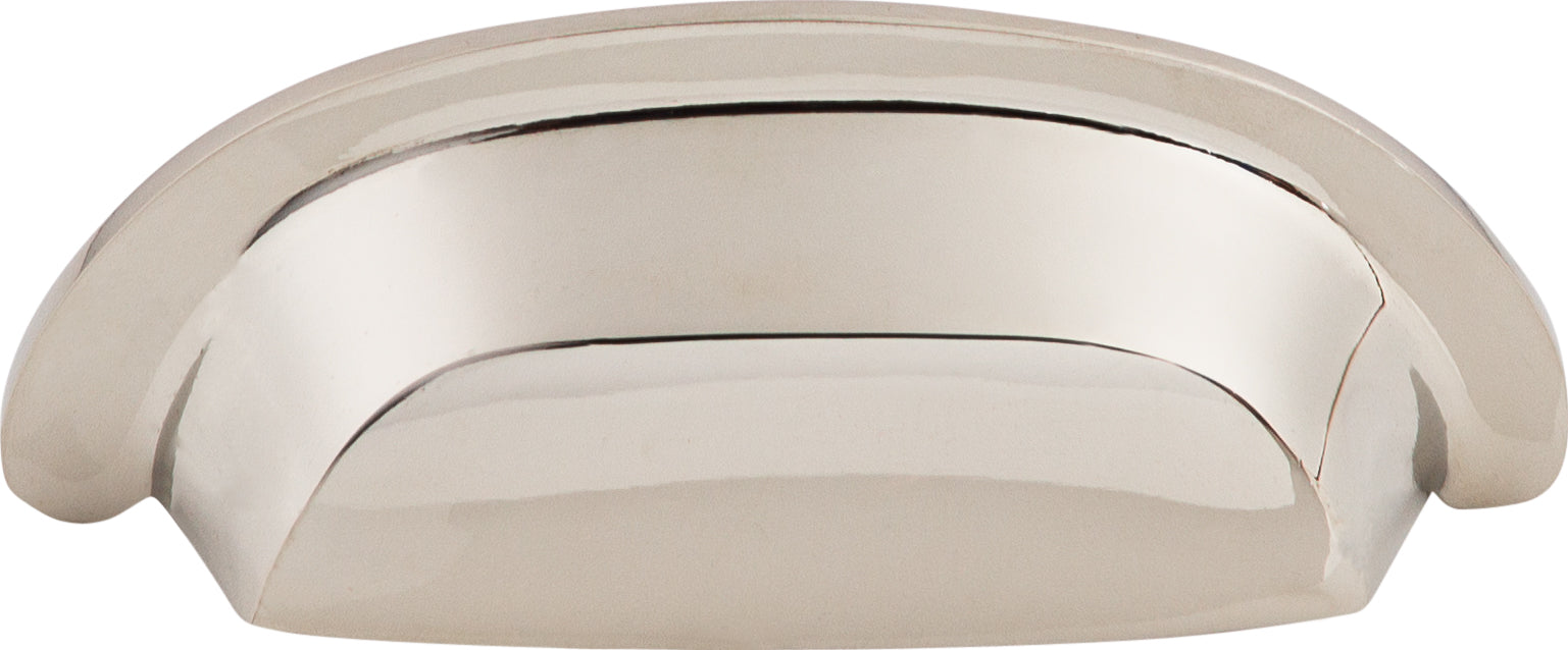 Top Knobs Aspen II Series 3"(76mm) CC Cup Pull, Polished Nickel