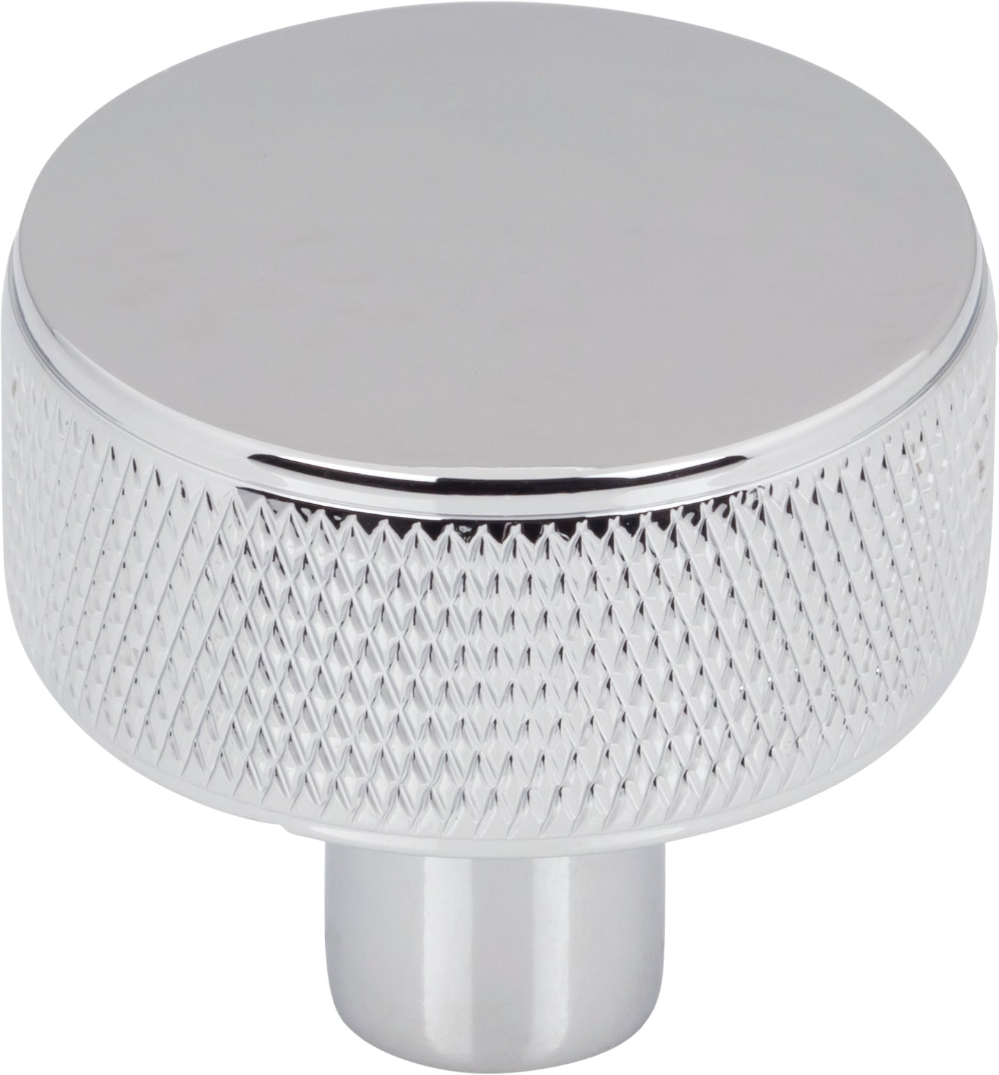 Top Knobs Burnham Series 1-1/4"L Round Knob, Polished Chrome