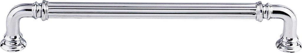 Top Knobs Reeded Series 7"(178mm) CC Pull, Polished Chrome