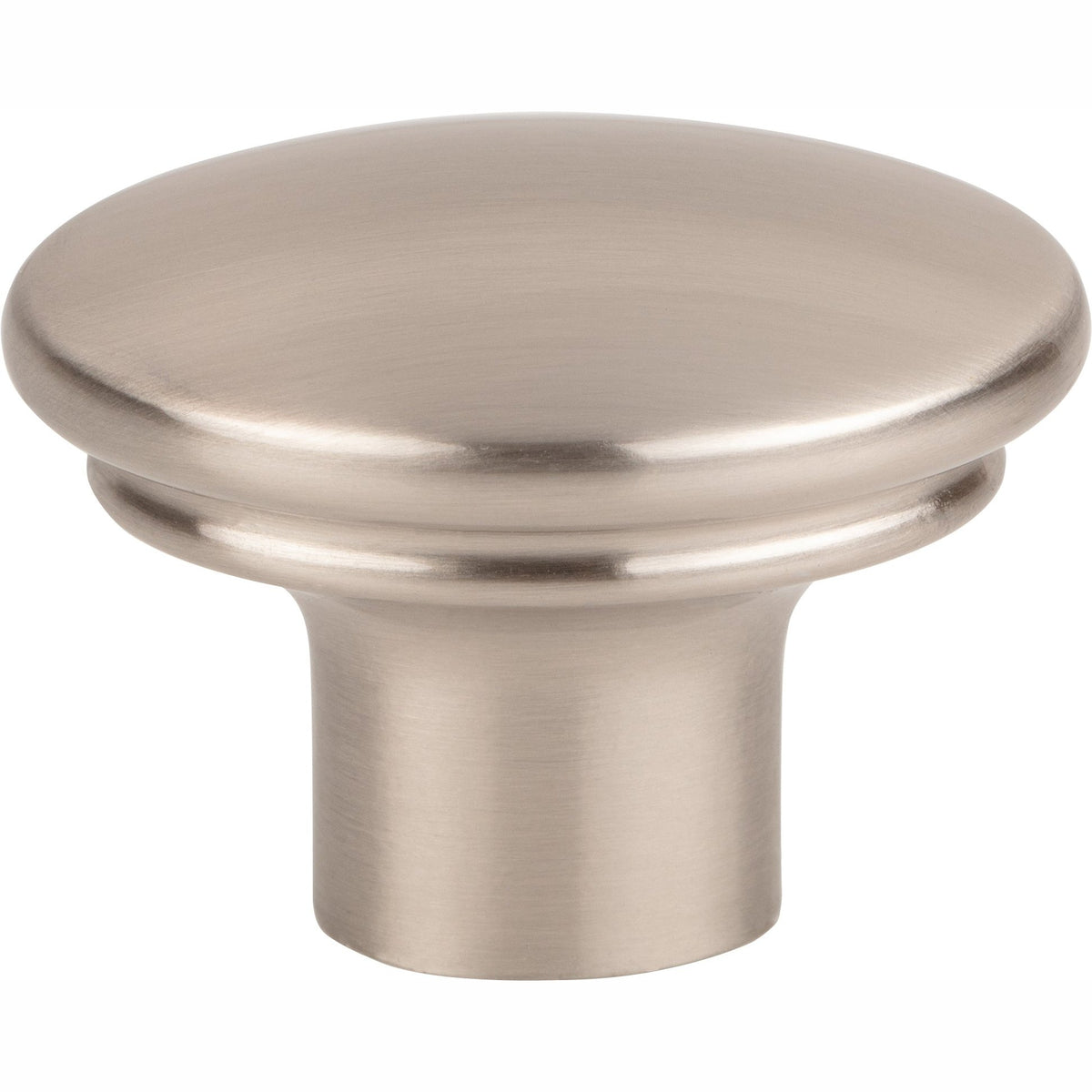Top Knobs Julian Series 1-3/8"L Oval Knob, Brushed Satin Nickel