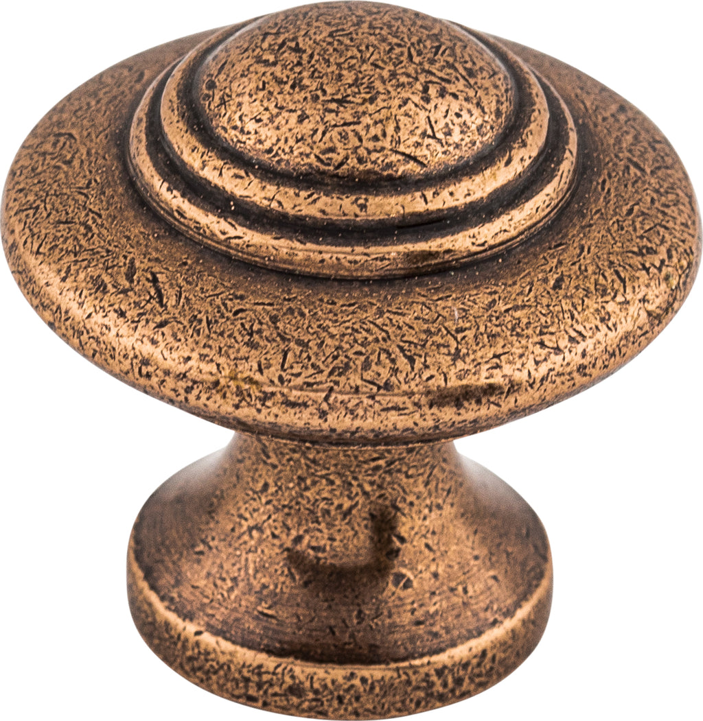 Top Knobs Ascot Series 1-1/4"L Knob, Old English Copper