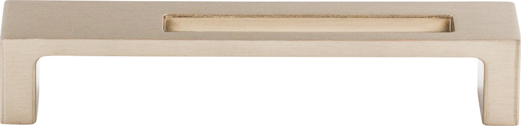 Top Knobs Modern Metro Series 5"(127mm) CC Slot Pull, Brushed Satin Nickel