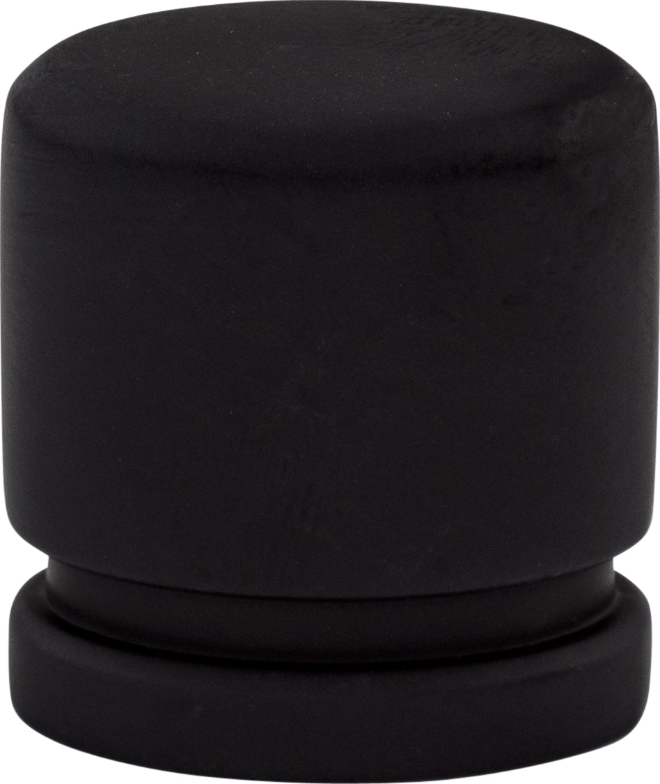 Top Knobs Oval Series 1"L Knob, Flat Black