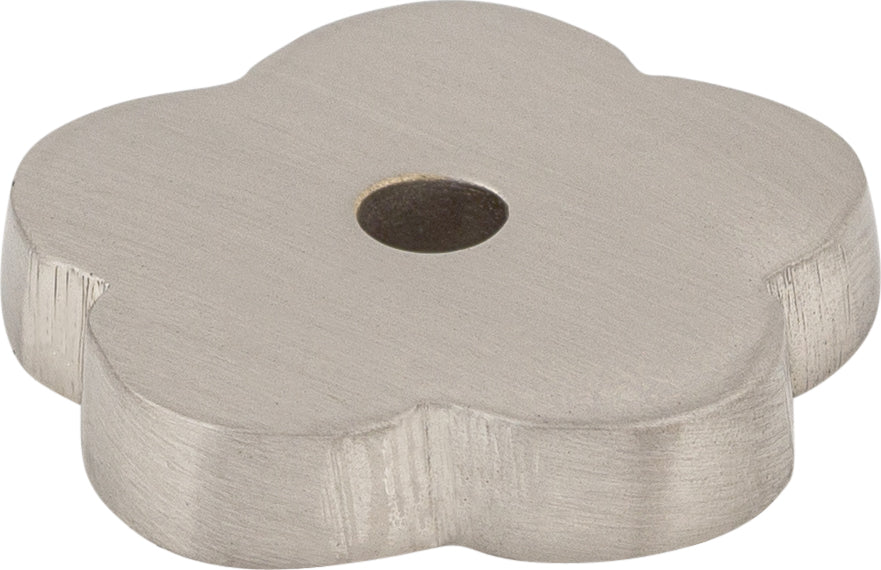 Top Knobs Aspen II Backplate Series 1"L Flower, Brushed Satin Nickel