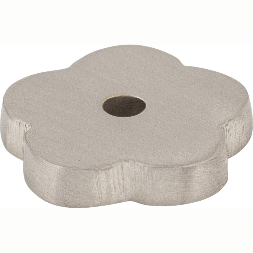 Top Knobs Aspen II Backplate Series 1"L Flower, Brushed Satin Nickel