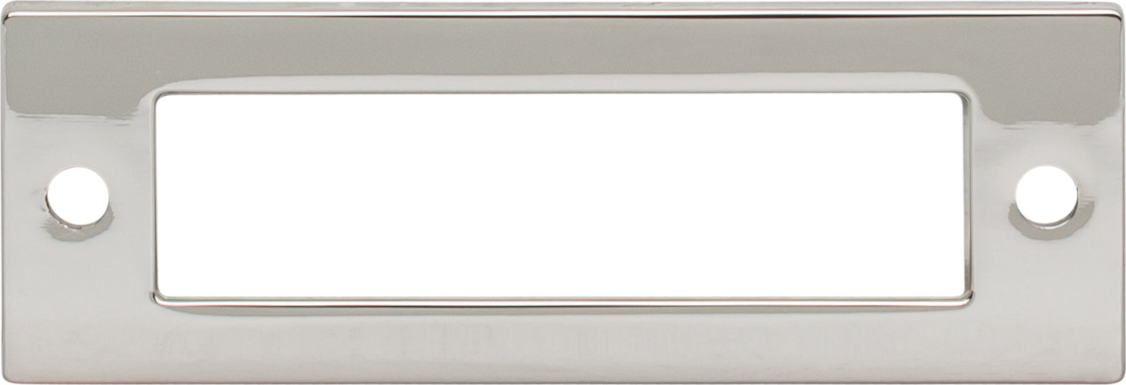 Top Knobs Hollin Series 3"(76mm) CC Backplate, Polished Nickel
