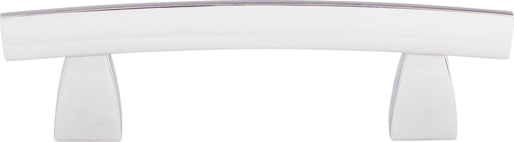 Top Knobs Arched Series 3"(76mm) CC Pull, Polished Chrome