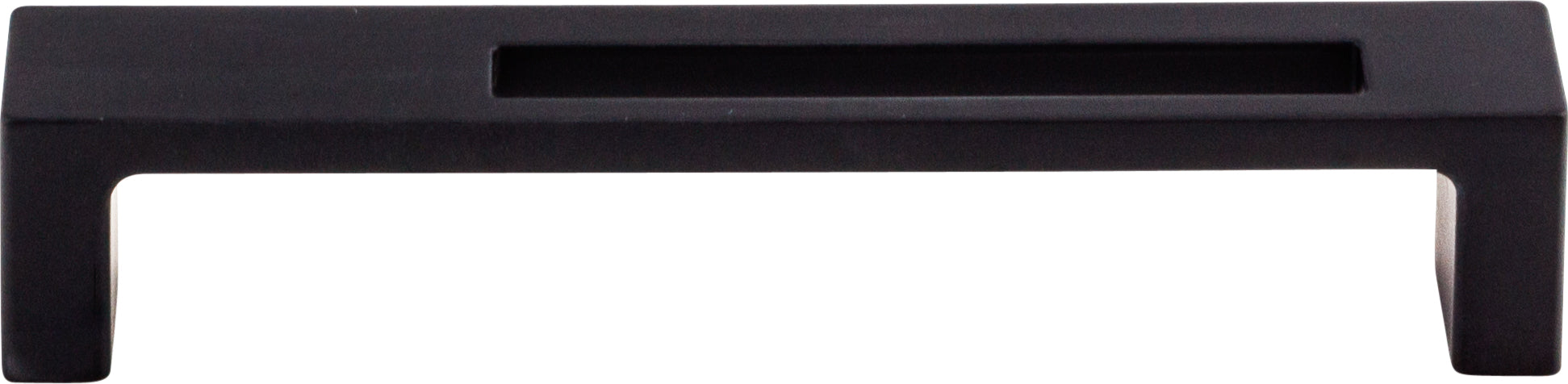 Top Knobs Modern Metro Series 5"(127mm) CC Slot Pull, Flat Black