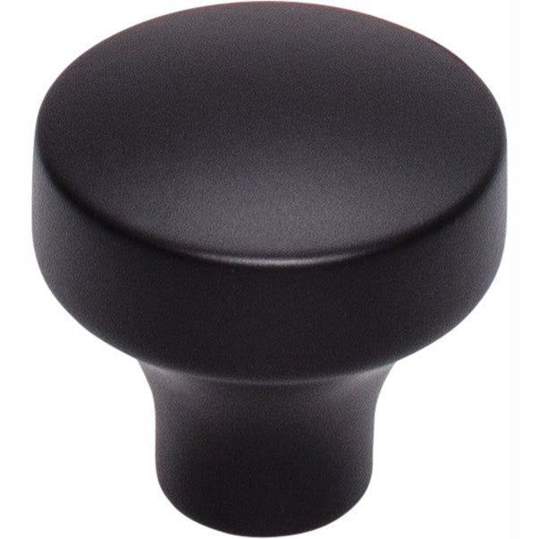 Top Knobs Kinney Series 1-1/4"L Knob, Flat Black