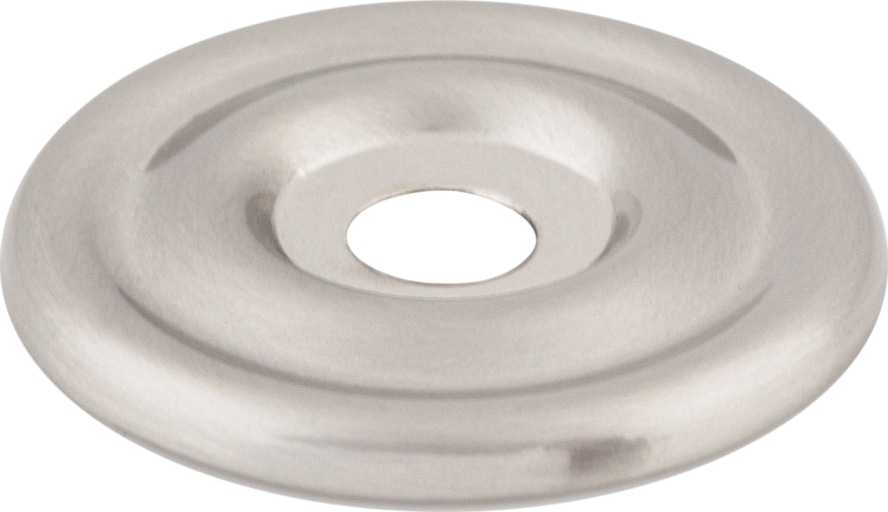 Top Knobs Brixton Series 1-3/8"L Backplate, Brushed Satin Nickel
