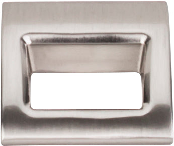 Top Knobs Tango Series 1-1/8"L Finger Pull, Brushed Satin Nickel