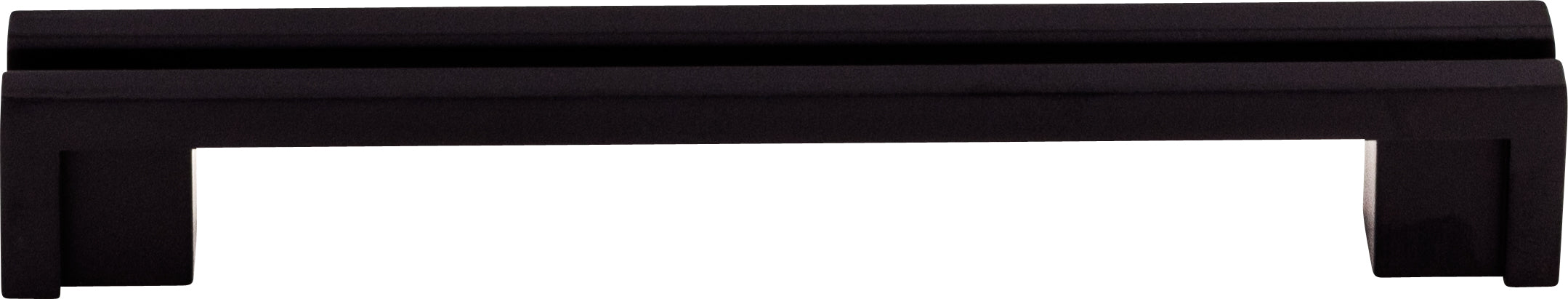 Top Knobs Flat Rail Series 5"(127mm) CC Pull, Flat Black